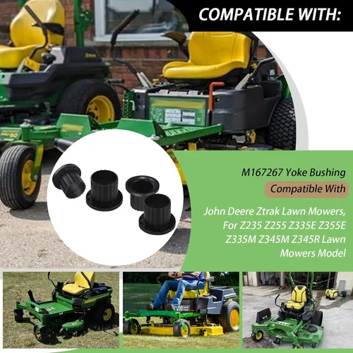 Vista 2 de 4 bujes de yugo M167267 compatibles con cortacésped J-OHN Deere Ztrak, para cortacésped Z235 Z255 Z335E Z355E Z335M Z345M Z345R
