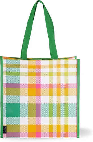 Vista 11 de Kate Spade New York Bolsa de compras reutilizable, bolsa de comestibles con correas para el hombro, bolsa plegable grande
