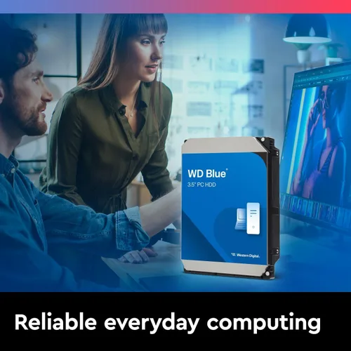 Vista 3 de Western Digital Disco Duro Interno WD Azul PC 2TB - 5400 RPM, SATA 6 Gb/s, caché de 64 MB, 3.5" - WD20EARZ