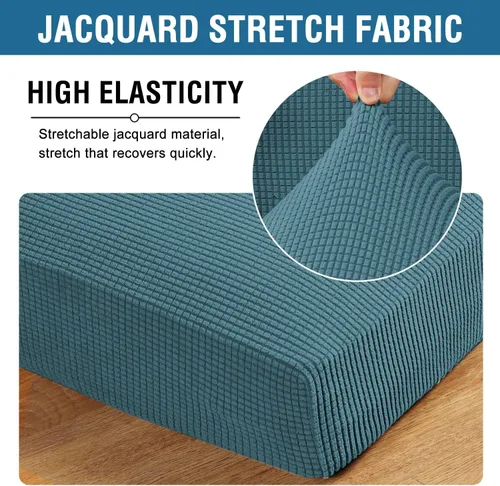 Vista 603 de H.VERSAILTEX Fundas de Cojín de Asiento Individuales Super Elásticas Fundas de Sofá Fundas de Cojín de Sofá Fundas Deslizables Juegos Tela de Sarga