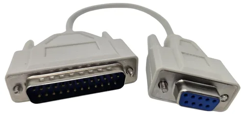 Vista 4 de YCS basics Cable de puerto serie DB9 hembra a DB25 macho RS232 de 1 pie