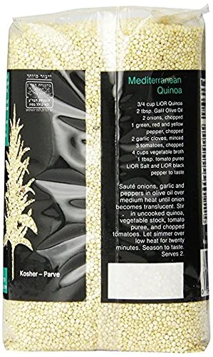 Vista 2 de Lior Quinoa Premium All Natural Kosher para Pascua, 17.6 onzas, paquete de 3.
