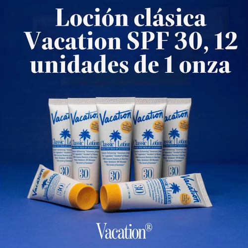 Vista 2 de Vacation Mini Classic Protector Solar SPF 30, Resistente al Agua, Loción Bronceadora a Granel, Regalos de Despedida de Soltera, Imprescindibles