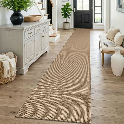 Vista 123 de KOZYFLY - Tapete para puerta de interior, lavable, pequeña, antideslizante, con respaldo de goma, felpudo de algodón para el hogar, color negro