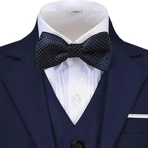 Vista 7 de Lycody Traje de esmoquin de 5 piezas para niños y adolescentes, ropa formal