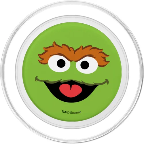 Vista 2 de Sesame Street Oscar the Grouch Face PopSockets MagSafe PopGrip para iPhone
