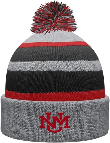 Vista 66 de NCAA Prime - Gorro de punto de invierno con pompón plegable