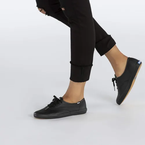Vista 8 de Keds Champion - Zapatillas de piel para mujer, Negro, 6