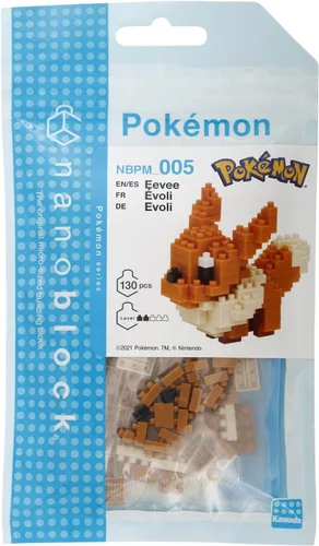 Vista 2 de Nanoblock - Eevee [Pokémon], kit de construcción de la serie Pokémon (NBPM_005)