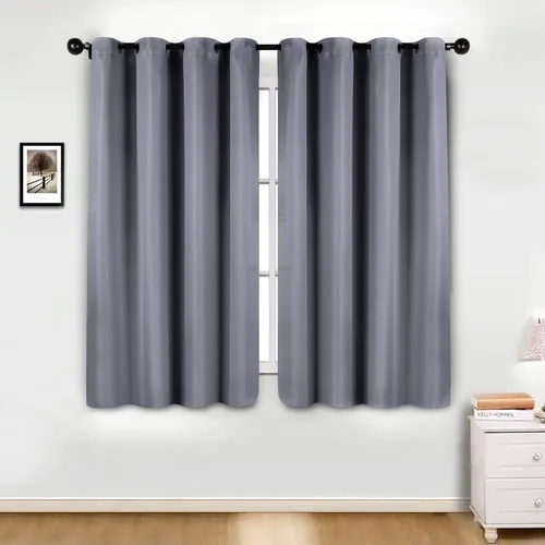 Vista 32 de Superior Cortinas opacas, aisladas, cortinas con bloqueo solar para dormitorio, sólidas, texturizadas, ventana de sala de estar, tejido térmico