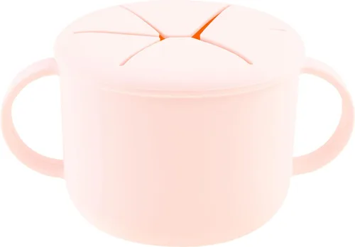Vista 2 de Stephen Joseph, Taza de silicona para refrigerios, tazas para bebés y niños pequeños, conejo, mediano