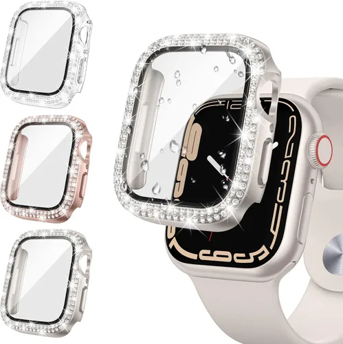 Vista 11 de Tensea - Funda protectora de pantalla para Apple Watch SE 3/SE 2/SE/6/5/4 de 1.732 in