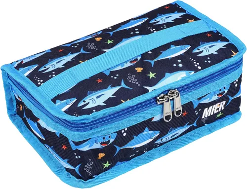 Vista 14 de MIER Lonchera térmica para hombres, mujeres y niños, portátil, pequeña, para 9 latas, mini hielera térmica compacta para escuela, trabajo, picnic