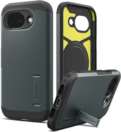 Vista 13 de Spigen Funda para Pixel 9a, Tough Armor (Ai) MagFit (2025) [Compatible con accesorios MagSafe] - Negro