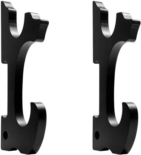 Vista 10 de Juego de 2 ganchos de espada para montaje en pared, soporte ajustable para Katana Wakizashi Tanto Genji Sword Arms Rack