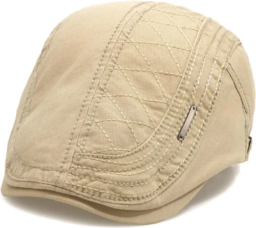 Vista 4 de Initlove Gorra de algodón para hombre, boina de hiedra de algodón para conducir