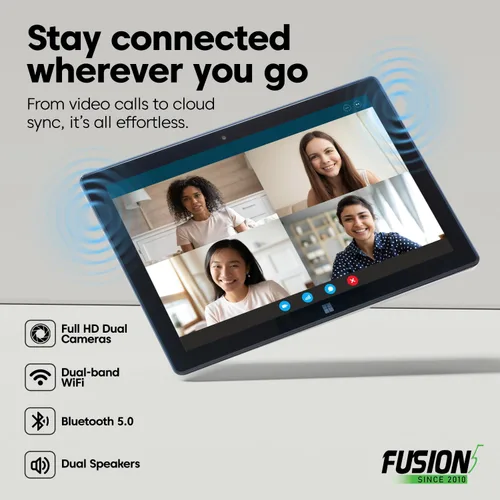 Vista 4 de Fusion5 Fabricado en EE. UU. Tableta PC Windows 11 Professional de 10.1” FWIN232 PRO N5, 12 GB de RAM, SSD de 512 GB, Intel de 13ª