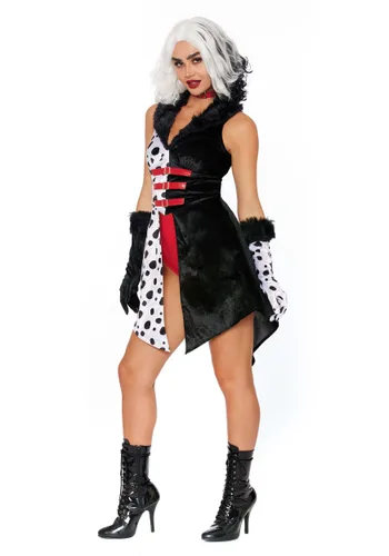 Vista 3 de Disfraz The Devil Wears Dalmatian para Mujer Multicolor