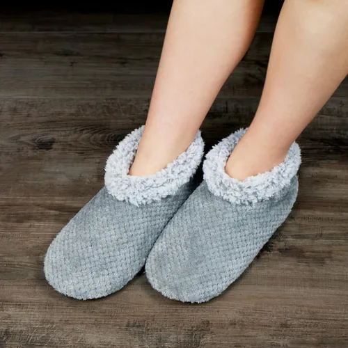 Vista 4 de Pantuflas suaves y mullidas para mujer en interiores, zapatos cálidos y peludos para casa, con forro esponjoso, botines de dormitorio, suela