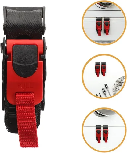 Vista 8 de 4pcs Motorcycle Helmet Quick Release Buckle Set Universal Metal Chin Strap Replacement Buckles with Easy-pull Lock for Helmet Repair and Strap
