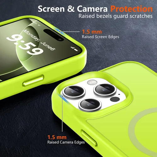 Vista 437 de MOCCA - Funda magnética resistente para iPhone XR de 6.1 pulgadas, compatible con MagSafe, funda con protección contra caídas de grado militar