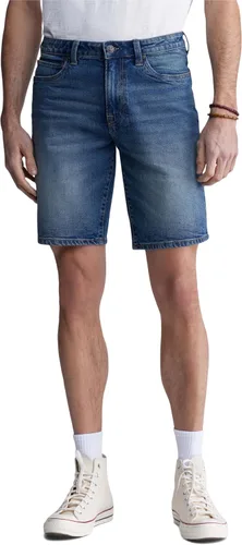 Vista 23 de Buffalo David Bitton Pantalones cortos de mezclilla rectos y relajados para hombre