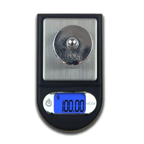 Vista 2 de Báscula de bolsillo de precisión 3.53 oz/0.00 oz Escala digital de gramos pequeña escala de hierbas Mini báscula de alimentos Escala de joyería G Oz