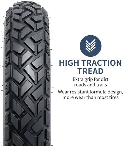 Vista 3 de Heavy Duty 20x4.0 Fat E-Bike Tire, High-Performance 20X4/102-406 Compatible with 20 x 4.0 Electric Bike, MTB, Mountain, All-Terrain Directional