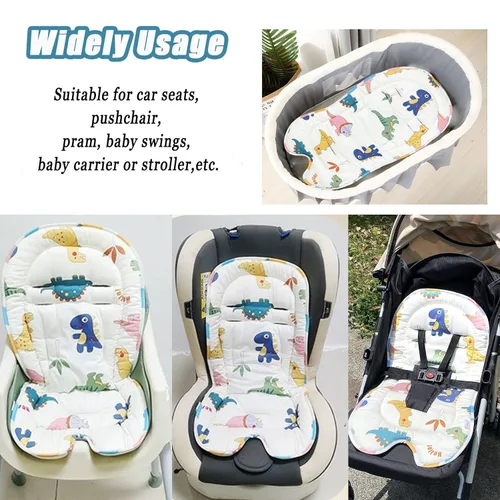 Vista 4 de Letton Inserto de cochecito de bebé, forro universal transpirable para asiento de cochecito de bebé, inserto de asiento de automóvil infantil