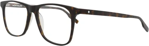 Vista 2 de Gafas de sol Montblanc MB 0174 O- 002 Havana/Transparente, Negro