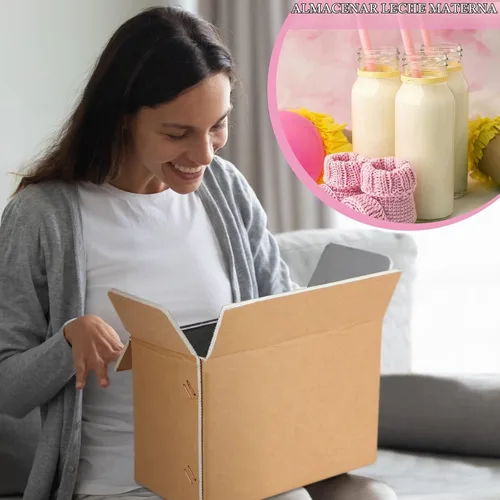 Vista 6 de Caja de envío aislada, caja de cartón con doble aislamiento frío con cajas de espuma de aluminio, kits de mudanza, contenedores de envío de espuma