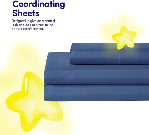 Vista 8 de Juego de edredón con diseño de baloncesto tamaño individual – Ropa de cama en una bolsa con sábanas, fundas de almohada y fundas decorativas