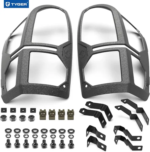 Vista 8 de Tyger Auto Pauldrons - Fundas protectoras de luz trasera de aleación de aluminio fundido de alta calidad compatibles con Toyota Tacoma 2016-2023