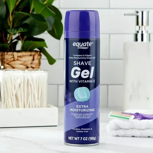 Vista 4 de Generic Paquete de 2 Gel de Afeitar con Vitamina E, Extra Hidratante, 7 oz, Blanco