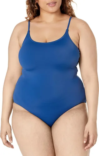 Vista 5 de Tienda Essentials Traje de baño con tirantes delgados y cuello redondo para mujer
