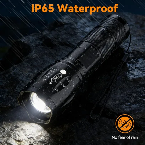 Vista 6 de CREE XML T6 3000 lúmenes táctico linterna LED, 5 modos, impermeable