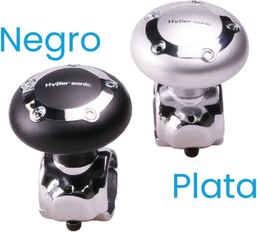Vista 6 de Hypersonic Pomo Giratorio para Volante de Vehículo, Accesorio Universal para Coche (Plata)