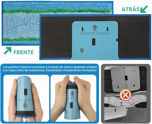 Vista 4 de Almohadillas húmedas M6 para iRobot Braava Jet m6 Wet Pad, lavables