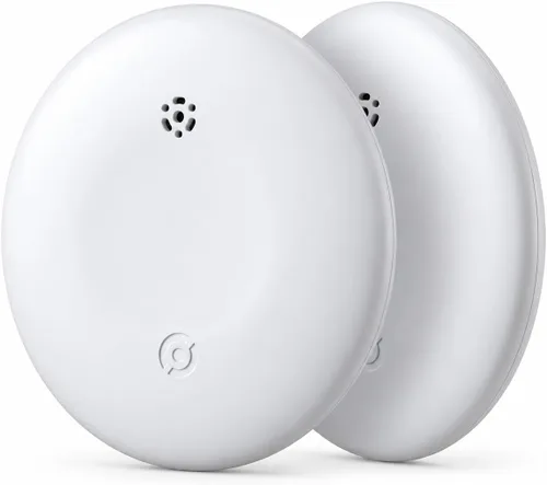 Vista 6 de Paquete de 2 etiquetas Air Tracker para Apple Find My y Google Find Hub, color negro