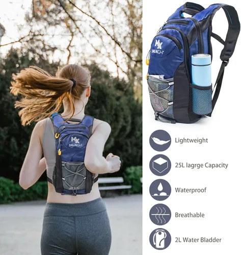 Vista 7 de Water Backpack Hydration Backpack with Bladder Lightweight & Waterproof Hydration Pack for Hiking, Cycling, Running,Climbing Outdoorer ,Gift for dad