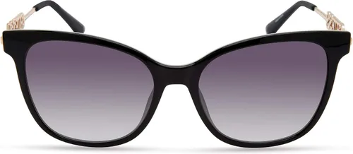 Vista 2 de GUESS Gafas de sol cuadradas con logotipo de metal para mujer