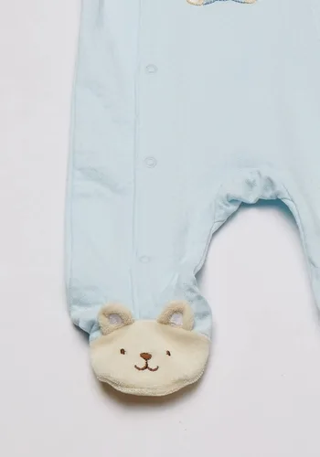 Vista 4 de Little Me Pijamas de algodón para bebés, ropa de dormir con pies para niños y niñas