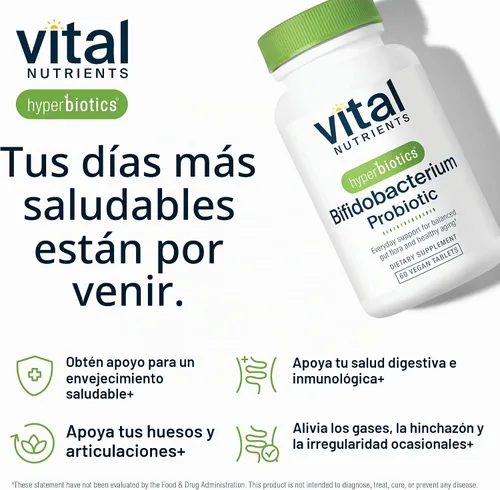 Vista 7 de Apoyo probiótico Pro-Brifido específico para edades 50+ (bifidobacterium) 15 veces más eficaces que las cápsulas de probióticos con tecnología