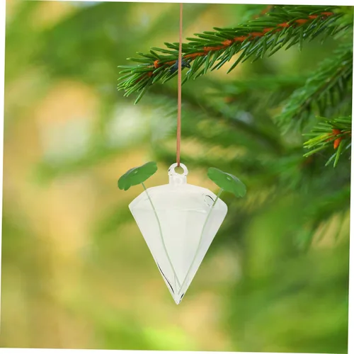 Vista 9 de ibasenice 2pcs Hanging Glass Vase Hydroponic Planter for Indoor Garden Decor Elegant Transparent Hanging for Balcony Home Decoration Creative
