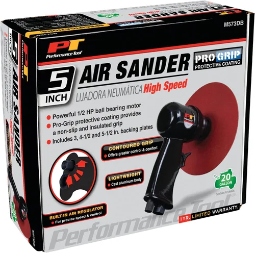 Vista 4 de Performance Tool M573DB Lijadora de alta velocidad de aire de 5 pulgadas