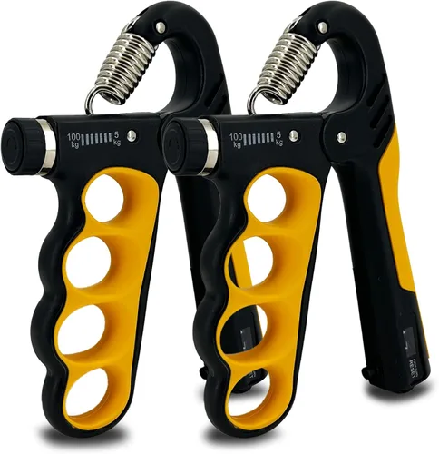 Vista 9 de Senston Entrenador de fuerza de agarre, paquete de 2, probador de fuerza de agarre de mano, fortalecedor de antebrazo, medidor digital de agarre