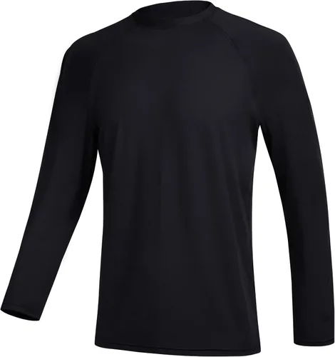 Vista 30 de Camisetas de natación de manga larga para hombres Rashguard UPF 50+ Camisa de protección solar UV Atlética Entrenamiento Correr Senderismo Camiseta