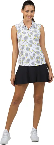 Vista 6 de IBKUL Athleisure Wear - Polo sin mangas con protección solar UPF 50+ Icefil Cooling Venus Print 14493