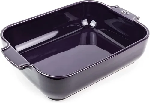 Vista 20 de Peugeot - Appolia Plato rectangular para horno - Panadero de cerámica con asas - Azul, 8 x 6 x 2 pulgadas