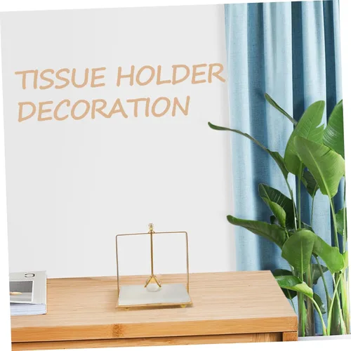 Vista 6 de Square Metal Napkin Holder for Table Elegant Rustic Napkin Dispenser Decorative Design for Dining Room Kitchen Hotel for